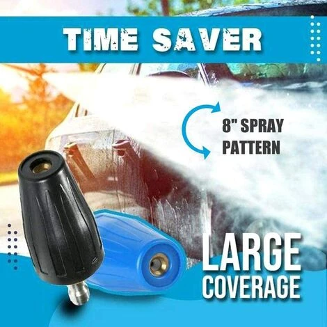 READCLY-Buse Turbo Rotative, Buse De Pulvérisation De Buse Turbo Rotative Pour Laveuse Haute Pression 1/4 3000PSI Connexion Rapide, Buse De Nettoyage Jet Nettoyeur Haute Pression Accessoire De Buse De 6 READCLY-Buse Turbo Rotative, Buse De Pulvérisation De Buse Turbo Rotative Pour Laveuse Haute Pression 1/4 3000PSI Connexion Rapide, Buse De Nettoyage Jet Nettoyeur Haute Pression Accessoire De Buse De – Image 4