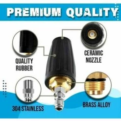 READCLY-Buse Turbo Rotative, Buse De Pulvérisation De Buse Turbo Rotative Pour Laveuse Haute Pression 1/4 3000PSI Connexion Rapide, Buse De Nettoyage Jet Nettoyeur Haute Pression Accessoire De Buse De 11 READCLY-Buse Turbo Rotative, Buse De Pulvérisation De Buse Turbo Rotative Pour Laveuse Haute Pression 1/4 3000PSI Connexion Rapide, Buse De Nettoyage Jet Nettoyeur Haute Pression Accessoire De Buse De -Nettoyeur Haute Pression Soldes 66649937 5