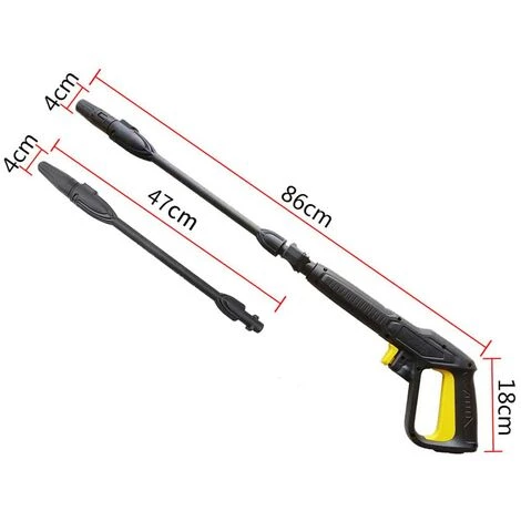 Pistolet À Eau Haute Pression Avec Lance Rotative, Compatible Avec Les Nettoyeurs Haute Pression Karcher K2 ~ K7 Dksfjkl 4 Pistolet À Eau Haute Pression Avec Lance Rotative, Compatible Avec Les Nettoyeurs Haute Pression Karcher K2 ~ K7 Dksfjkl – Image 2