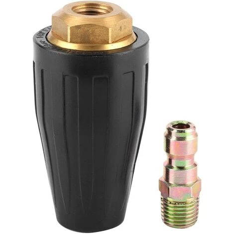 Buse Turbo Rotative, Buse Turbo 3600Psi En Caoutchouc 1 / 4In Buse Rotative En Laiton Massif En Acier Inoxydable Outil De Lavage Puissant Et Efficace(Aperture 2.5) Dksfjkl 3 Buse Turbo Rotative, Buse Turbo 3600Psi En Caoutchouc 1 / 4In Buse Rotative En Laiton Massif En Acier Inoxydable Outil De Lavage Puissant Et Efficace(Aperture 2.5) Dksfjkl