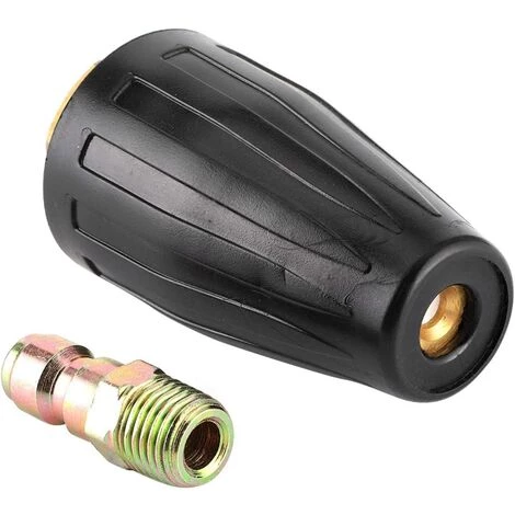 Buse Turbo Rotative, Buse Turbo 3600Psi En Caoutchouc 1 / 4In Buse Rotative En Laiton Massif En Acier Inoxydable Outil De Lavage Puissant Et Efficace(Aperture 2.5) Dksfjkl 4 Buse Turbo Rotative, Buse Turbo 3600Psi En Caoutchouc 1 / 4In Buse Rotative En Laiton Massif En Acier Inoxydable Outil De Lavage Puissant Et Efficace(Aperture 2.5) Dksfjkl – Image 2