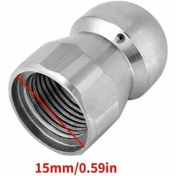 LADACèE Buse De Nettoyage Jets D'eau Et D'égout à Haute Pression Accessoire Laveuse En Acier Inoxydable Pour Tuyauteur Et Égouttoir 3/8in 8 LADACèE Buse De Nettoyage Jets D'eau Et D'égout à Haute Pression Accessoire Laveuse En Acier Inoxydable Pour Tuyauteur Et Égouttoir 3/8in -Nettoyeur Haute Pression Soldes 66750292 2
