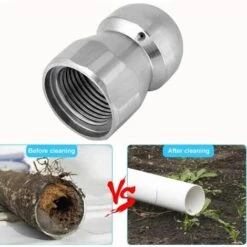LADACèE Buse De Nettoyage Jets D'eau Et D'égout à Haute Pression Accessoire Laveuse En Acier Inoxydable Pour Tuyauteur Et Égouttoir 3/8in 9 LADACèE Buse De Nettoyage Jets D'eau Et D'égout à Haute Pression Accessoire Laveuse En Acier Inoxydable Pour Tuyauteur Et Égouttoir 3/8in -Nettoyeur Haute Pression Soldes 66750292 3