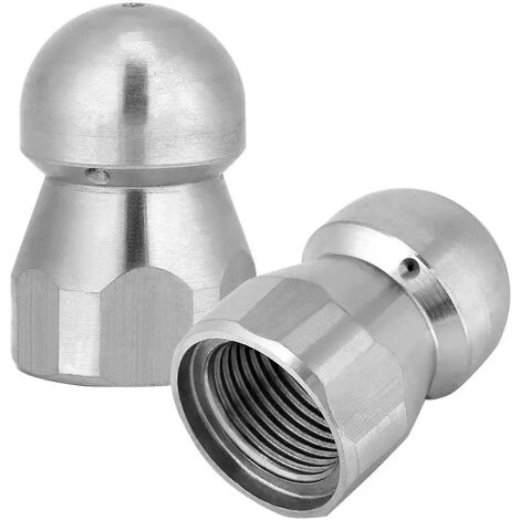 LADACèE Buse De Nettoyage Jets D'eau Et D'égout à Haute Pression Accessoire Laveuse En Acier Inoxydable Pour Tuyauteur Et Égouttoir 3/8in 7 LADACèE Buse De Nettoyage Jets D'eau Et D'égout à Haute Pression Accessoire Laveuse En Acier Inoxydable Pour Tuyauteur Et Égouttoir 3/8in – Image 5
