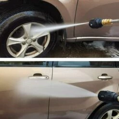 JUNJUN Buse Turbo Rotative 3600Psi,  5 En 1 Buses De Laveuse Haute Pression Réglables Laiton Inoxydable Spray Rotatif 1/4 Po Outil De Lavage Pour Nettoyage Electrique Allées -Nettoyeur Haute Pression Soldes 66797851 2