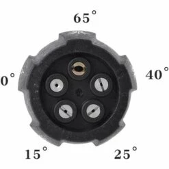 JUNJUN Buse Turbo Rotative 3600Psi,  5 En 1 Buses De Laveuse Haute Pression Réglables Laiton Inoxydable Spray Rotatif 1/4 Po Outil De Lavage Pour Nettoyage Electrique Allées -Nettoyeur Haute Pression Soldes 66797851 4