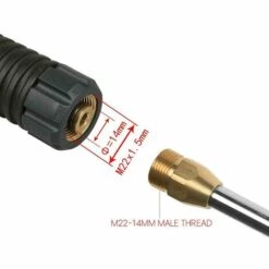 LIFCAUSAL 4000PSI Rondelle Baguette Lance 5 Embouts De Buse Universels Pour Pulvérisateur à Essence Haute Pression -Nettoyeur Haute Pression Soldes 66857056 4