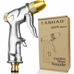 OCXIN Douchette De Jardin Pistolet Pulvérisateur De Jardin Haute Pression/Pistolet Pulvérisateur De Jardin - Tout Métal - Débit D'eau Réglable - Robuste Et Puissant Pour Lavage De Voiture, Arrosage De Jardin Plus Facile