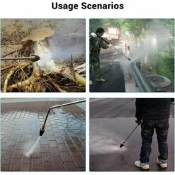 FLETéçA 1/4 "Buse Rondelle Nettoyeur Haute Pression à Connexion Rapide Buse Turbo Rotative Buse 4.0 GPM 4000PSI Rapide Pour Pulvérisateur. -Nettoyeur Haute Pression Soldes 66969395 5