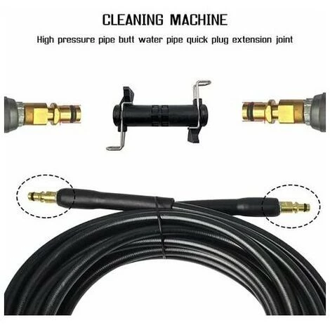 TANèTUE Joint Adaptateur Tuyau Rallonge Connecteur Nettoyage De L'eau Nettoyeur Haute Pression Compatible Avec Karcher K2 K3 K4 K5 K6 K7 4 TANèTUE Joint Adaptateur Tuyau Rallonge Connecteur Nettoyage De L'eau Nettoyeur Haute Pression Compatible Avec Karcher K2 K3 K4 K5 K6 K7 – Image 2