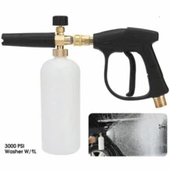 YIDOMDE Pistolet à Mousse Pour Laveuse De Neige à Haute Pression Pistolet à Mousse Avec Connecteur Fileté M22 Pistolet De Lavage à Pression Et Bouteille De Mousse à Lance Réglable De 1L -Nettoyeur Haute Pression Soldes 67459225 5