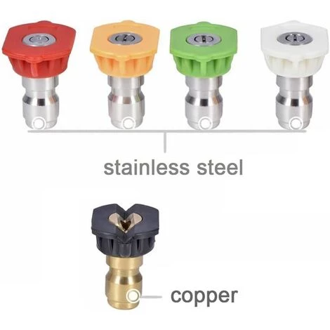 REGALI Embouts De Buse Pour Nettoyeur Haute Pression à Plusieurs Degrés, 1/4" (2,5 GPM) 5 REGALI Embouts De Buse Pour Nettoyeur Haute Pression à Plusieurs Degrés, 1/4" (2,5 GPM) – Image 3