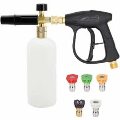 REGALI Pistolet De Nettoyeur Haute Pression Lance En Mousse De Neige Cannon Foam Blaster, Avec Embout De Buse De Nettoyeur Haute Pression, Pistolet De Lavage à Jet
