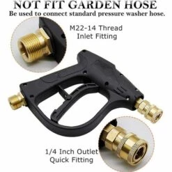 REGALI Pistolet De Nettoyeur Haute Pression Lance En Mousse De Neige Cannon Foam Blaster, Avec Embout De Buse De Nettoyeur Haute Pression, Pistolet De Lavage à Jet -Nettoyeur Haute Pression Soldes 67559155 4