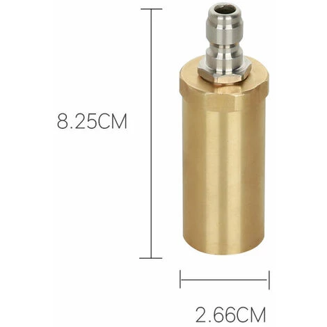 Cisea Buse Turbo Nettoyeur Haute Pression,3600 PSI Buse Turbo Pour Nettoyeur Haute Pression Rotative Buse Rotative Haute Pression En Cuivre Pur Pour Le Nettoyage Du Jardin De Voiture,Ouverture 2.0,une Pièce, Or,Fonepro 4 Cisea Buse Turbo Nettoyeur Haute Pression,3600 PSI Buse Turbo Pour Nettoyeur Haute Pression Rotative Buse Rotative Haute Pression En Cuivre Pur Pour Le Nettoyage Du Jardin De Voiture,Ouverture 2.0,une Pièce, Or,Fonepro – Image 2