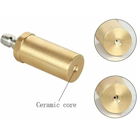 Cisea Buse Turbo Nettoyeur Haute Pression,3600 PSI Buse Turbo Pour Nettoyeur Haute Pression Rotative Buse Rotative Haute Pression En Cuivre Pur Pour Le Nettoyage Du Jardin De Voiture,Ouverture 2.0,une Pièce, Or,Fonepro 6 Cisea Buse Turbo Nettoyeur Haute Pression,3600 PSI Buse Turbo Pour Nettoyeur Haute Pression Rotative Buse Rotative Haute Pression En Cuivre Pur Pour Le Nettoyage Du Jardin De Voiture,Ouverture 2.0,une Pièce, Or,Fonepro – Image 4