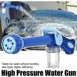 MONLY 8 En 1 Portable Haute Pression Nettoyeur De Pulvérisation De Nettoyage De Voiture Arrosage Lavage Multifonction Jardin Mousse Pistolet à Neige