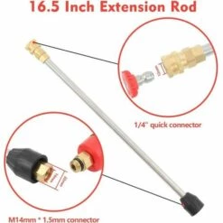 GRID COOL Pistolet À Eau Haute Pression Baguette Magique, 5000PSI Pistolet Nettoyeur Haute Pression De Rechange Gun And 5 Nozzles Pour Le Lavage De La Voiture D'arrosage 9 GRID COOL Pistolet À Eau Haute Pression Baguette Magique, 5000PSI Pistolet Nettoyeur Haute Pression De Rechange Gun And 5 Nozzles Pour Le Lavage De La Voiture D'arrosage -Nettoyeur Haute Pression Soldes 67575609 3