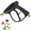 ENLENK Pistolet De Nettoyeur Haute Pression Avec 5 Buses D'eau, Pistolet De Pulvérisation Court De Puissance 4350PSI -Nettoyeur Haute Pression Soldes 67584894 1