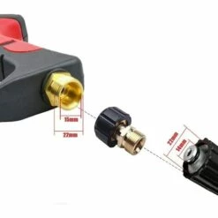 ENLENK Raccords De Nettoyeur Haute Pression, M22 X 15 Mm Femelle Vers M22 X 14 Mm Mâle à Connexion Rapide Pour Nettoyeur Haute Pression 9 ENLENK Raccords De Nettoyeur Haute Pression, M22 X 15 Mm Femelle Vers M22 X 14 Mm Mâle à Connexion Rapide Pour Nettoyeur Haute Pression -Nettoyeur Haute Pression Soldes 67585992 4