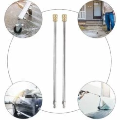 ENLENK Lot De 2 Rallonges De Lance De Nettoyeur Haute Pression De 43,1 Cm 4000 PSI - Rallonge De Nettoyeur Haute Pression Avec Raccord Rapide 1/4 Pour Nettoyeur Haute Pression -Nettoyeur Haute Pression Soldes 67586754 5