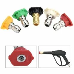 FLYME Embouts De Buse De Pulvérisation Pour Laveuse à Pression, Connexion Rapide 1/4 Degrés, Pièces De Nettoyeur Haute Pression à Plusieurs Degrés 11 FLYME Embouts De Buse De Pulvérisation Pour Laveuse à Pression, Connexion Rapide 1/4 Degrés, Pièces De Nettoyeur Haute Pression à Plusieurs Degrés -Nettoyeur Haute Pression Soldes 67635757 5