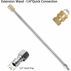 ENLENK Lot De 2 Rallonges De Lance De Nettoyeur Haute Pression De 43,1 Cm 4000 PSI - Rallonge De Nettoyeur Haute Pression Avec Raccord Rapide 1/4 Pour Nettoyeur Haute Pression -Nettoyeur Haute Pression Soldes 67678651 3