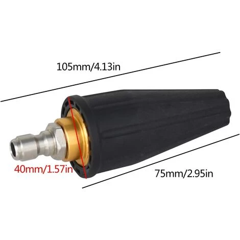 ENLENK Buse De Rotation Haute Pression, Buse De Turbine De Rotation Haute Pression à Connexion Rapide 1/4" Buse De Vortex En Spirale De 5 Pièces Se Fixe Au Nettoyeur Haute Pression Pour éliminer La Saleté Tenace 4 ENLENK Buse De Rotation Haute Pression, Buse De Turbine De Rotation Haute Pression à Connexion Rapide 1/4" Buse De Vortex En Spirale De 5 Pièces Se Fixe Au Nettoyeur Haute Pression Pour éliminer La Saleté Tenace – Image 2
