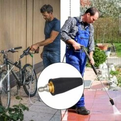 ENLENK Buse De Rotation Haute Pression, Buse De Turbine De Rotation Haute Pression à Connexion Rapide 1/4" Buse De Vortex En Spirale De 5 Pièces Se Fixe Au Nettoyeur Haute Pression Pour éliminer La Saleté Tenace 10 ENLENK Buse De Rotation Haute Pression, Buse De Turbine De Rotation Haute Pression à Connexion Rapide 1/4" Buse De Vortex En Spirale De 5 Pièces Se Fixe Au Nettoyeur Haute Pression Pour éliminer La Saleté Tenace -Nettoyeur Haute Pression Soldes 67679843 4