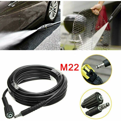 ENLENK 8 M Tuyau De Remplacement Pour Nettoyeur Haute Pression Pour Karcher K3 K4 K5 K6 K7, Nettoyeurs Haute Pression Tuyau De Nettoyage à L'eau M22 Et Connexion à Fiche De Type Clic 7 ENLENK 8 M Tuyau De Remplacement Pour Nettoyeur Haute Pression Pour Karcher K3 K4 K5 K6 K7, Nettoyeurs Haute Pression Tuyau De Nettoyage à L'eau M22 Et Connexion à Fiche De Type Clic – Image 5