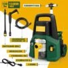 GIZCAM Nettoyeur Haute Pression, Nettoyeur Haute Pression 1500 W, Buse 4 En 1, 130 Bars, Fonction Aspiration Et Bulle -Nettoyeur Haute Pression Soldes 67697357 1