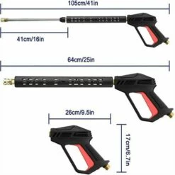 OCXIN Pistolet De Lavage Haute Pression, Lance, Kit De Buses, Kit D'embouts 4000psi M22 -Nettoyeur Haute Pression Soldes 67707005 5