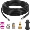 FLYME Kit De Nettoyage De Tuyau De Vidange De Nettoyeur Haute Pression Avec Buse à Jet Et Buse à Jet Rotatif Pour Karcher K2 K3 K4 K5 K6 K7 Et Nettoyeur Haute Pression Lavor -Nettoyeur Haute Pression Soldes 67805382 1