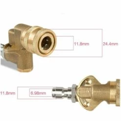 FLYME Raccord Pivotant Pour Nettoyeur Haute Pression De 1,5 Cm Avec Connecteur Rapide Et Adaptateur Pour Fixer L'outil De Nettoyage De Raccord Pivotant. -Nettoyeur Haute Pression Soldes 67811481 2