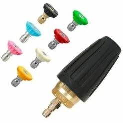 ENLENK Buse Turbo Pour Nettoyeur Haute Pression, Buse Rotative Et 7 Embouts, Raccord Rapide 1/4 Pouce, 4000 PSI -Nettoyeur Haute Pression Soldes 67839226 5
