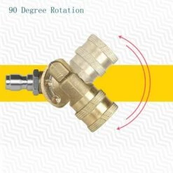 LLOVE Raccord Pivotant Pour Nettoyeur Haute Pression 0,6" Avec Connecteur Rapide Et Adaptateur Pour Fixer L'outil De Nettoyage Pour Raccord Pivotant -Nettoyeur Haute Pression Soldes 67862014 4