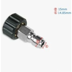 LLOVE Connecteur De Nettoyeur Haute Pression Filetage M22 à Raccord Rapide En Laiton Pour Raccorder Le Tuyau à L'intérieur -Nettoyeur Haute Pression Soldes 67862293 4