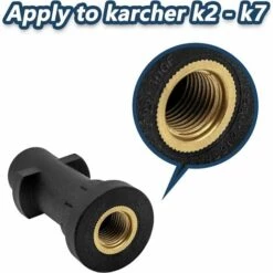 LLOVE Connecteur De Pistolet à Mousse En Plastique, Adaptateur De Pistolet à Mousse Pour Lave-auto Série K K2 K3 K4 K5 K6 K7 9 LLOVE Connecteur De Pistolet à Mousse En Plastique, Adaptateur De Pistolet à Mousse Pour Lave-auto Série K K2 K3 K4 K5 K6 K7 -Nettoyeur Haute Pression Soldes 67862470 3