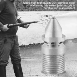 LTS FAFA Buse De Nettoyage 3/8'' BSP Pour Lances De Nettoyeur Haute Pression En Acier Inoxydable 304 -Nettoyeur Haute Pression Soldes 67894522 4