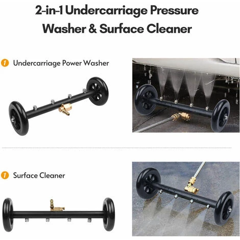QERSTA Nettoyeur Haute Pression 16 Pouces 2 En 1 Pour Nettoyeur De Surface Nettoyeur Haute Pression Balai à Eau Avec Baguettes D'extension Pour Le Nettoyage Du Sol De La Voiture 4 QERSTA Nettoyeur Haute Pression 16 Pouces 2 En 1 Pour Nettoyeur De Surface Nettoyeur Haute Pression Balai à Eau Avec Baguettes D'extension Pour Le Nettoyage Du Sol De La Voiture – Image 2