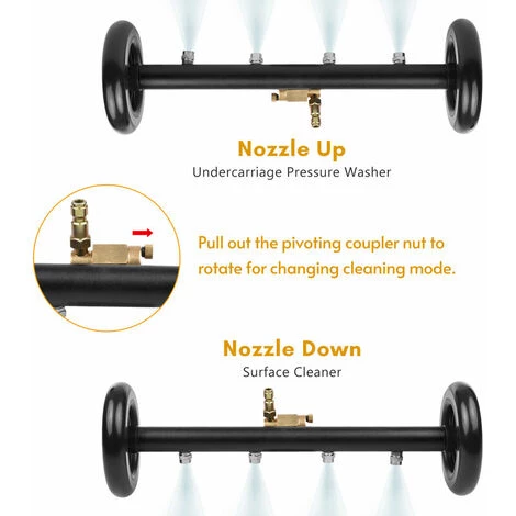 QERSTA Nettoyeur Haute Pression 16 Pouces 2 En 1 Pour Nettoyeur De Surface Nettoyeur Haute Pression Balai à Eau Avec Baguettes D'extension Pour Le Nettoyage Du Sol De La Voiture 5 QERSTA Nettoyeur Haute Pression 16 Pouces 2 En 1 Pour Nettoyeur De Surface Nettoyeur Haute Pression Balai à Eau Avec Baguettes D'extension Pour Le Nettoyage Du Sol De La Voiture – Image 3