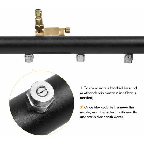 QERSTA Nettoyeur Haute Pression 16 Pouces 2 En 1 Pour Nettoyeur De Surface Nettoyeur Haute Pression Balai à Eau Avec Baguettes D'extension Pour Le Nettoyage Du Sol De La Voiture 7 QERSTA Nettoyeur Haute Pression 16 Pouces 2 En 1 Pour Nettoyeur De Surface Nettoyeur Haute Pression Balai à Eau Avec Baguettes D'extension Pour Le Nettoyage Du Sol De La Voiture – Image 5