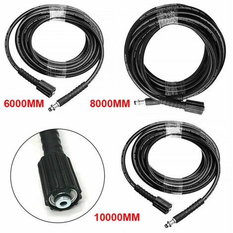 QERSTA 8M 160bar/2320psi Tuyau D'arrosage De Lavage Résistant à L'usure Durable Haute Pression Aooly à Karcher K2 K3 K4 K5 4 QERSTA 8M 160bar/2320psi Tuyau D'arrosage De Lavage Résistant à L'usure Durable Haute Pression Aooly à Karcher K2 K3 K4 K5 – Image 2