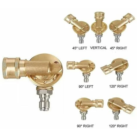 LLOVE Coupleur Pivotant Pour Nettoyeur Haute Pression, Connexion Rapide 1/4", Buse De Pulvérisation Rotative à 240 Degrés, 4500 Psi, Avec 7 Angles (taille : 1 Pièce) 5 LLOVE Coupleur Pivotant Pour Nettoyeur Haute Pression, Connexion Rapide 1/4", Buse De Pulvérisation Rotative à 240 Degrés, 4500 Psi, Avec 7 Angles (taille : 1 Pièce) – Image 3