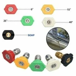 Cisea Embouts De Buse De Pulvérisation Pour Laveuse à Pression, Connexion Rapide 1/4 Degrés, Pièces De Nettoyeur Haute Pression à Plusieurs Degrés -Nettoyeur Haute Pression Soldes 68076677 4