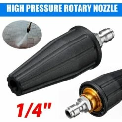 LLOVE 7mm 3600PSI 1/4 Pouce Raccord Rapide Nettoyeur Haute Pression Spinning Turbine Buse -Nettoyeur Haute Pression Soldes 68310083 4