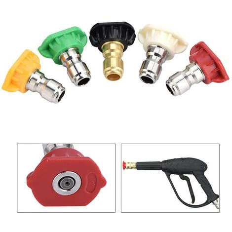 LLOVE Embouts De Buse De Pulvérisation Pour Laveuse à Pression, Connexion Rapide 1/4 Degrés, Pièces De Nettoyeur Haute Pression à Plusieurs Degrés 7 LLOVE Embouts De Buse De Pulvérisation Pour Laveuse à Pression, Connexion Rapide 1/4 Degrés, Pièces De Nettoyeur Haute Pression à Plusieurs Degrés – Image 5