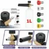 GRID COOL Snow Suds Lance Cannon Nettoyeur à Pression Pistolet De Voiture Mousseur Bouteille De Lavage Et Adaptateur Ensemble Avec Buses De Laveuse Tuyau -Nettoyeur Haute Pression Soldes 68590264 1