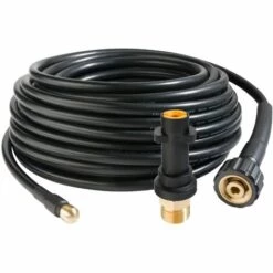AREBOS Tuyau De Nettoyage De Canalisations | 15 M | 160 Bar | Pour La Connexion à Un Nettoyeur Haute Pression - Noir