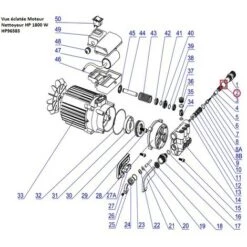 HEXOUTILS HP96583 - Joint Torique Ø22 X2,4mm - M02 -Nettoyeur Haute Pression Soldes 8935215 2